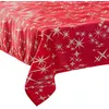 Image de Féérie Lights & Christmas - Nappe étoiles de Noël Caneva - L. 140 x l. 360 cm - Rouge et argent - La maison des couleurs