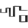 Image de Toilinux - Etagère murale graphiques L.116 cm - Gris Foncé - Follow