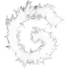 Image de Toilinux - Lot 2x Guirlande de Noël Plumes Boa - 1,80 m - Blanc