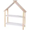 Image de Toilinux - Bibliothèque Dream pour enfant avec 2 étagères - Bois et Blanc - Dream