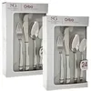 Image de Toilinux - Lot de 2 Ménagères Orba - 48 couverts - en Acier Inoxydable - Argent - Orba