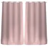 Image de Toilinux - Lot de 2 Rideaux unis occultants avec oeillets - 140 x 240 cm - Rose - REGLISSE