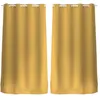 Image de Toilinux - Lot de 2 Rideaux unis occultants avec oeillets - 140 x 240 cm - Moutarde - REGLISSE