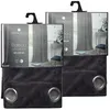 Image de Toilinux - Lot de 2 Rideaux occultants en polyester effet velours - Gris foncé - 140 x 260 cm - DOLCE