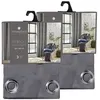 Image de Toilinux - Lot de 2 Rideaux de salon occultants 8 oeillets - 140 x 260 cm - Gris