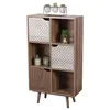 Image de Toilinux - Bibliothèque Baobab en MDF 6 casiers - L.60 cm x H.35 cm - Marron - Baobab