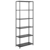 Image de Toilinux - Bibliothèque 5 niveaux en Métal - H.185 cm - Noir - Joy