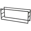 Image de Urban Living - Porte buches horizontal en métal - Noir - DOCK