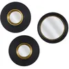 Image de The Home Deco Factory - Miroirs convexes X 3 Diam. 25.5 cm - Noir et Doré - Lounge Édition
