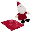 Image de Atmosphera - Plaid 90x75 cm et peluche père Noël - Rouge