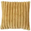 Image de Enjoy Home - Coussin SELA imitiation fourrure côtélée - 40 x 40 cm - Ocre - SELA