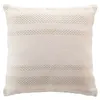 Image de Douceur d'intérieur - Coussin déhoussable ALTHA - Coton jacquard - 40 x 40 cm - Ecru - ALTHA Douceur d'intérieur