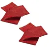 Image de Douceur d'intérieur - Lot de 6 serviettes fils métallisés L. 40 cm x l. 40 cm - Rouge et or - Douceur d'intérieur