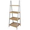 Image de Urban Living - Etagère 4 niveaux pyramide en bois - Marron et banc