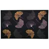Image de Habitable - Tapis Must en velours imprimé Ginkgo - 50 x 120 cm - Noir - GINKGO