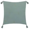 Image de Atmosphera - Coussin de chaise brodé rectangulaire Starke - 40 x 40 cm - Céladon - JAMANA
