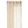 Image de Atmosphera - Voilage avec surpiqûre noire - 130 x 260 cm - Beige - LINAH