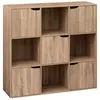 Image de Five Simply Smart - Etagère 9 cases Mix n'modul 5 portes - Marron - MIX'N MODUL