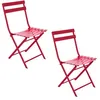Image de Hespéride - Lot de 2 chaises de jardin pliables en métal Greensboro - Grenade - Greensboro