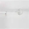Image de Douceur d'intérieur - Kit de tringle à rideaux extensible Disque Martelé - L120 /L210 cm - Patine Blanc - Douceur d'intérieur