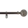 Image de Douceur d'intérieur - Kit de tringle à rideaux extensible Sphère - L120 /L210 cm - Nickel - Douceur d'intérieur