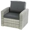 Image de Hespéride - Fauteuil de salon de jardin en résine tressée Polynesia - Havane - Polynesia