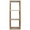 Image de The Home Deco Factory - Etagère de rangement 3 cases Saulk en bois - Marron - Saulk