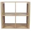 Image de The Home Deco Factory - Etagère de rangement 4 cases Saulk - Marron - Saulk