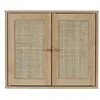 Image de The Home Deco Factory - Armoire murale 2 portes en cannage BALI - Marron - Bali
