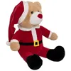 Image de Atmosphera - Peluche ours père Noël - H. 60 cm - Rouge
