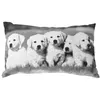 Image de Enjoy Home - Coussin imprimé chiens - 30 x 50 cm - Noir et blanc