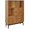 Image de The Home Deco Factory - Bibliothèque 2 portes et 2 tiroirs en bois FELIX - Marron et noir - FELIX