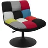 Image de The Home Deco Factory - Fauteuil de salon pivotant Askim - Noir - Askim