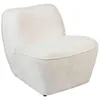 Image de Atmosphera - Chauffeuse en tissu chenille MINARI - Blanc - MINARI