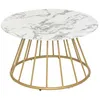 Image de Atmosphera - Table basse effet marbre RAYO - Blanc - RAYO