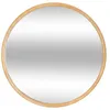 Image de Atmosphera - Miroir rond en bois - Diam 55 cm - Marron - KIM