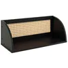 Image de Atmosphera - Étagère murale en cannage - Noir et beige - RAQUEL