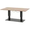 Image de Hespéride - Table de jardin relevable rectangulaire en aluminium SALIMIA - Graphite et honey - Salimia