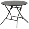 Image de Hespéride - Table de jardin pliante ronde 4 places GREENSBORO - Gris graphite - Greensboro