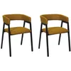 Image de Toilinux - Lot de 2 fauteuils design ATOME - Jaune - Atome