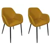 Image de Toilinux - Lot de 2 fauteuils ATOME - Jaune - Atome