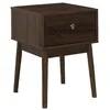 Image de The Home Deco Factory - Table de chevet 1 tiroir effet noyer TIFFANY - Marron - Tiffany