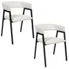 Image de The Home Deco Factory - Lot de 2 fauteuils design en tissu côtelé SCOTT - Beige - Scott
