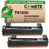 Image de COMETE - TN1050 - 2 Toners Compatibles Laser Brother - Noir - Marque française