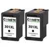 Image de COMETE - 301XL - 2 Cartouches d'encre compatibles avec HP 301XL - Noir - Marque française