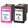 Image de COMETE - 302XL - 2 Cartouches d'encre Compatibles HP - Couleur/Noir - Marque française