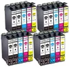 Image de COMETE - 29XL - 20 Cartouches d'encre compatibles EPSON 29XL (8 noir) - Marque française