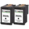 Image de COMETE - 302XL - 2 Cartouches d'encre Compatibles HP 302XL - Marque française