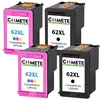 Image de COMETE - 62XL - 4 Cartouches d'encre Compatibles pour HP 62/62XL - Marque française