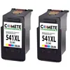 Image de COMETE - 541XL - 2 Cartouches d'encre Compatibles pour Canon 541 XL - 1 Couleur - Marque française